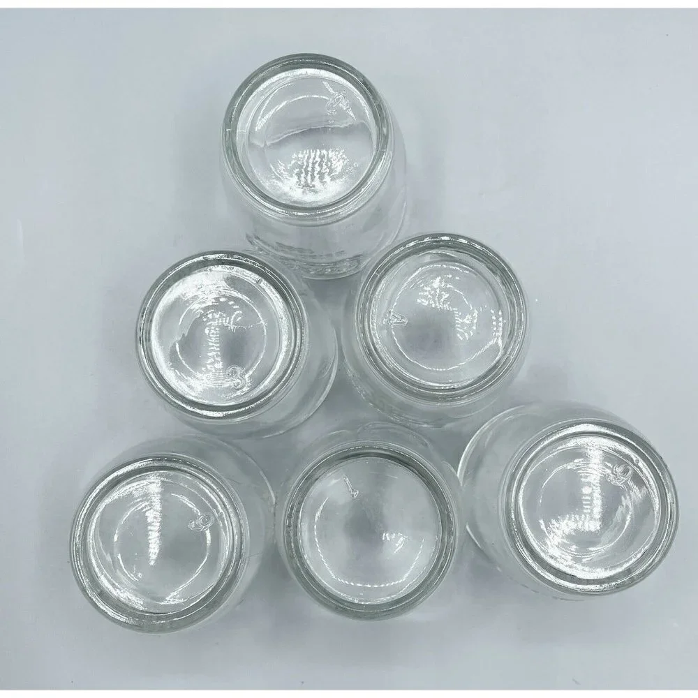 6 Yorkshire Est 1898 Shot Glasses Canning Jar Style Candle Crafts Farmhouse Bar
